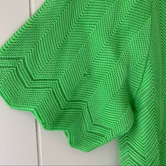 Vintage Sweaters | Vintage Lime Green Short Sleeve Cardigan | Color: Green | Size: M | Ladyjenna80's Closet